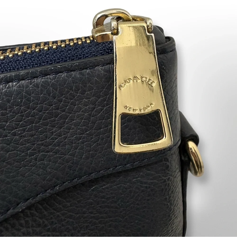 Coach Gray Pebbled Leather Taylor Tote Bag